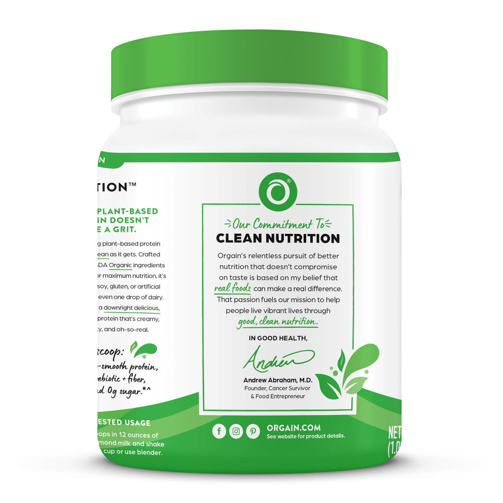 Orgain Organic Plant-Based Protein Powder - Sweet Vanilla Bean