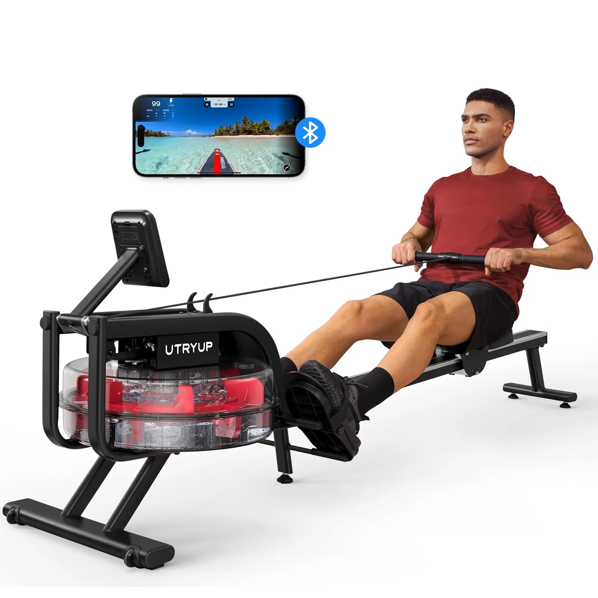 UTRYUP Magnetic Rowing Machines R05 Water Rower R10 16 Levels Quiet Resistance Foldable Compact Rowing Machine Home Gym Fitness