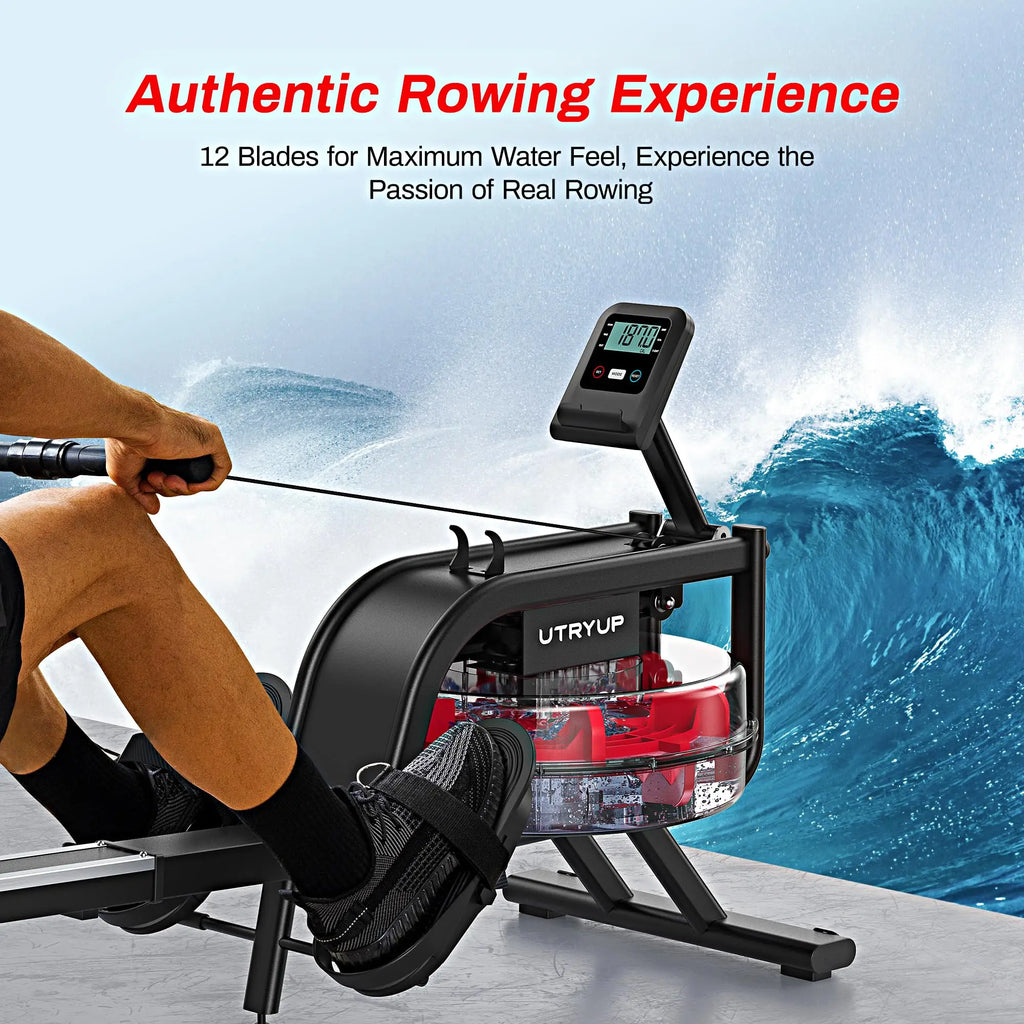 UTRYUP Magnetic Rowing Machines R05 Water Rower R10 16 Levels Quiet Resistance Foldable Compact Rowing Machine Home Gym Fitness