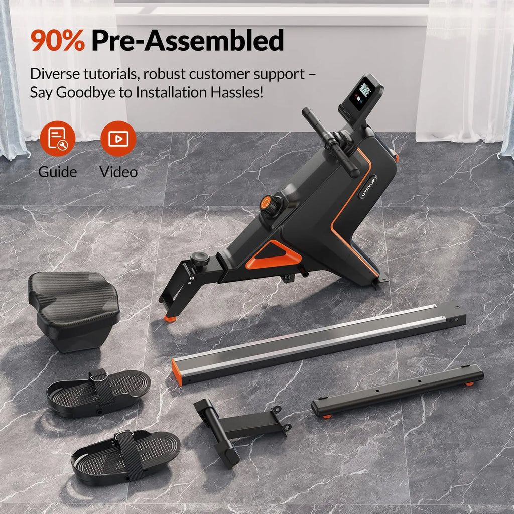 UTRYUP Magnetic Rowing Machines R05 Water Rower R10 16 Levels Quiet Resistance Foldable Compact Rowing Machine Home Gym Fitness