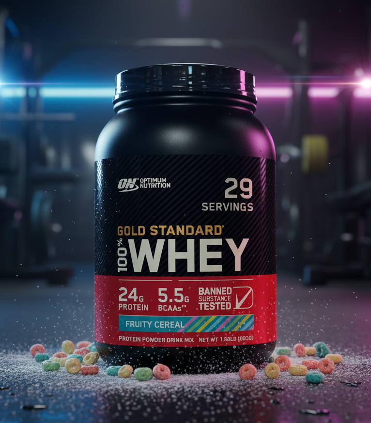 Optimum Nutrition Gold Standard 100% Whey Protein Powder, Banana Cream, 5 Pound (Packaging May Vary)