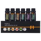 6Pcs/set 100% Pure Natural Aromatherapy Oils Kit 10ml For Humidifier Water-soluble Fragrance Oil Massage Essential Oil Set