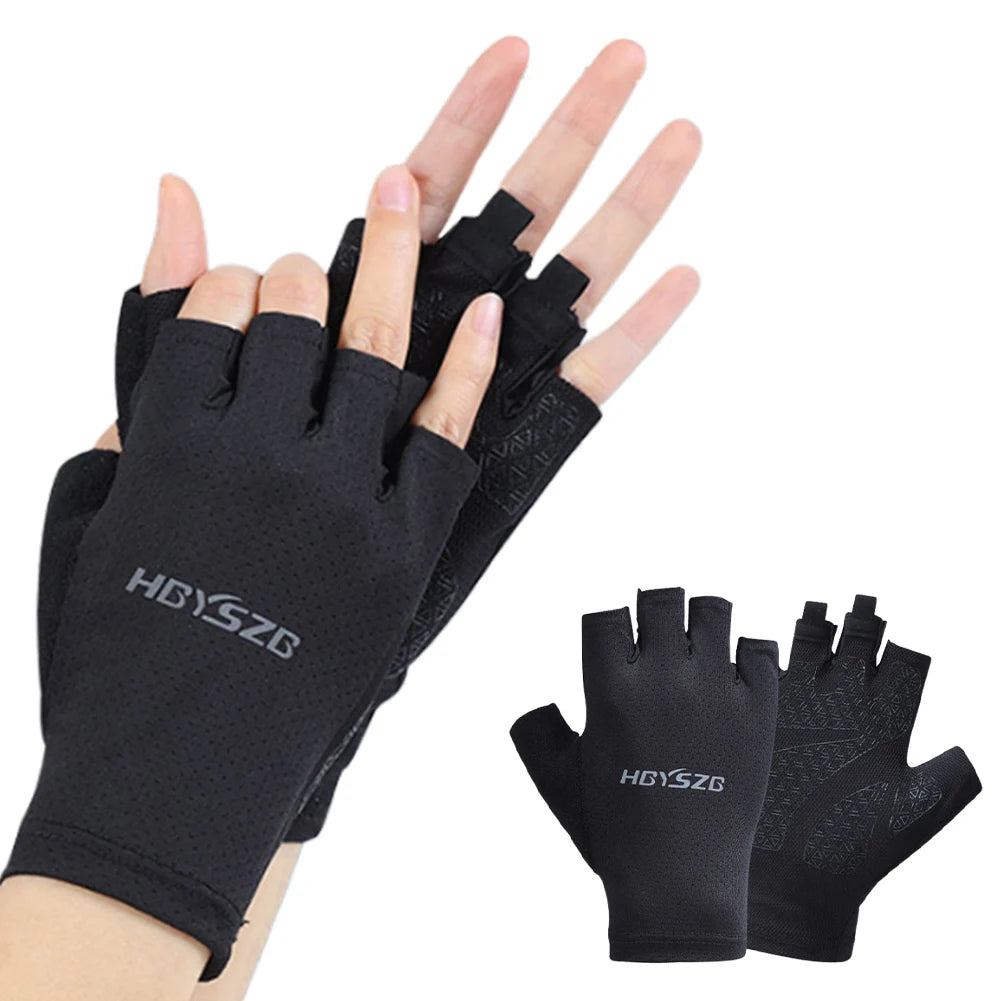 Fingerless Sports Fitness Gym Training Gloves for Men Women Cycling Gloves Motorcycle Mtb Anti-slip Gloves Bicycle Accessories