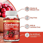 Cranberry - Supports Urinary System Health Bladder Health Potent Antioxidant Rich Vita C Capsule Supplement