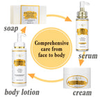 AILKE Vitamin C Skin Care Set, with Lightening Body Lotion, Even Skin Tone Face Cream, Whitening Serum, Brightening Soap