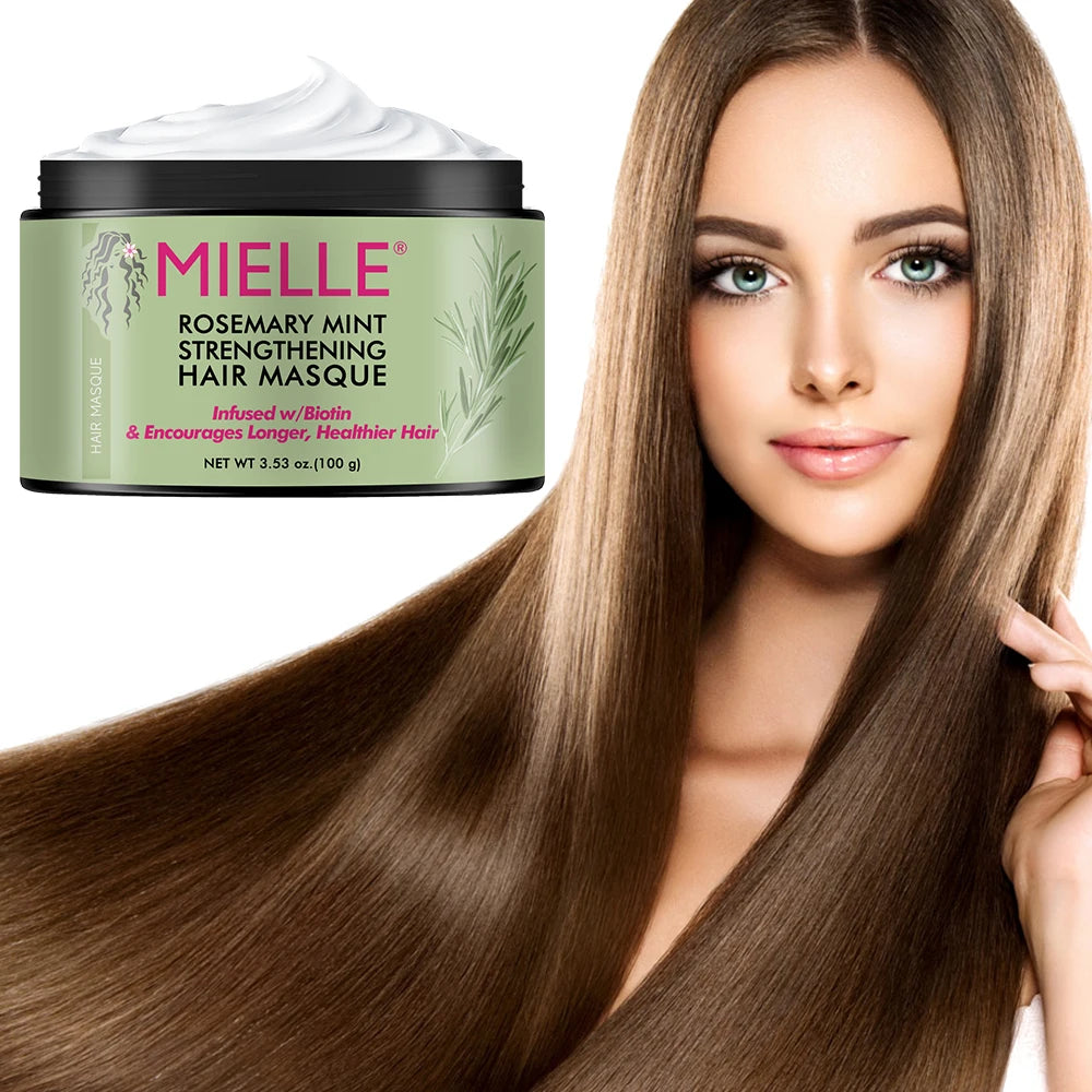 Rosemary Hair Mask Enhances Hair Quality, Nourishes Roots Treats Split Ends Repairs Hair Shine and Promotes Healthy Hair Care