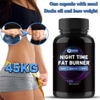 Nighttime Metabolism Support - Fat Burning, Metabolism Boosting, Appetite Suppressant, Healthy Weight Management - 120 Capsules
