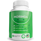 Moringa Capsules Pure Moringa Powder Green Superfood Supplement Supports Good Nights Sleep, Joints & Energy Levels, 60 Capsules