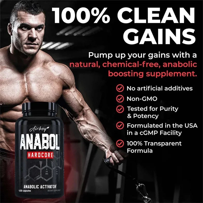 Anabol Hardcore Supplement - Helps Build Lean, Firm, High-quality Muscle,Promoting Muscle Growth,Recovery & Strength Enhancement