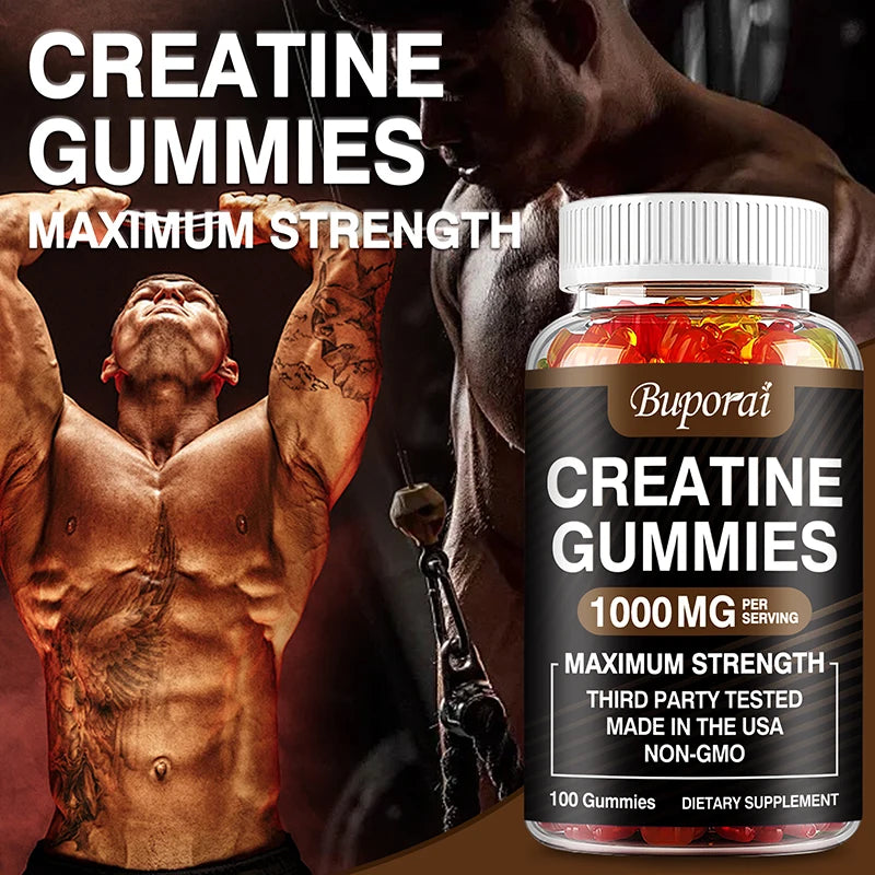 Creatine Monohydrate Gummies - Boost Energy, Build Muscle Mass, and Improve Athletic Performance