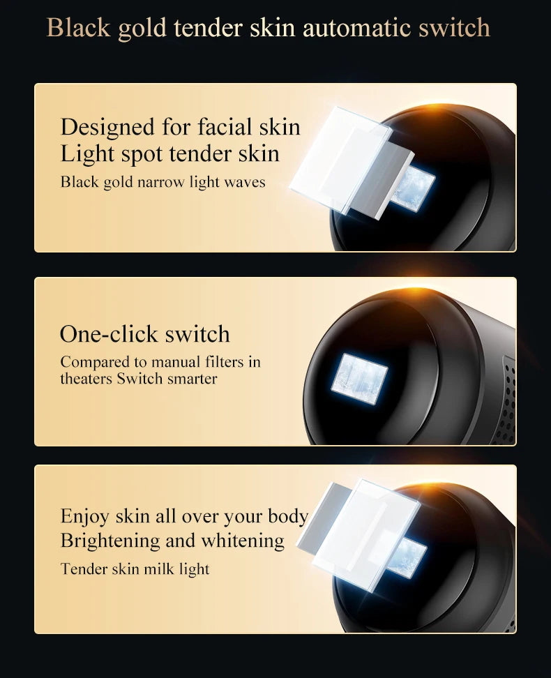 Hot Selling Blacken DPL Photofacial Skincare Device PIR Skin Whitening  Brightening Anti-ageing Rejuvenation Device PRO