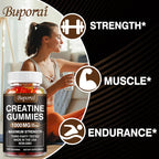 Creatine Monohydrate Gummies - Boost Energy, Build Muscle Mass, and Improve Athletic Performance