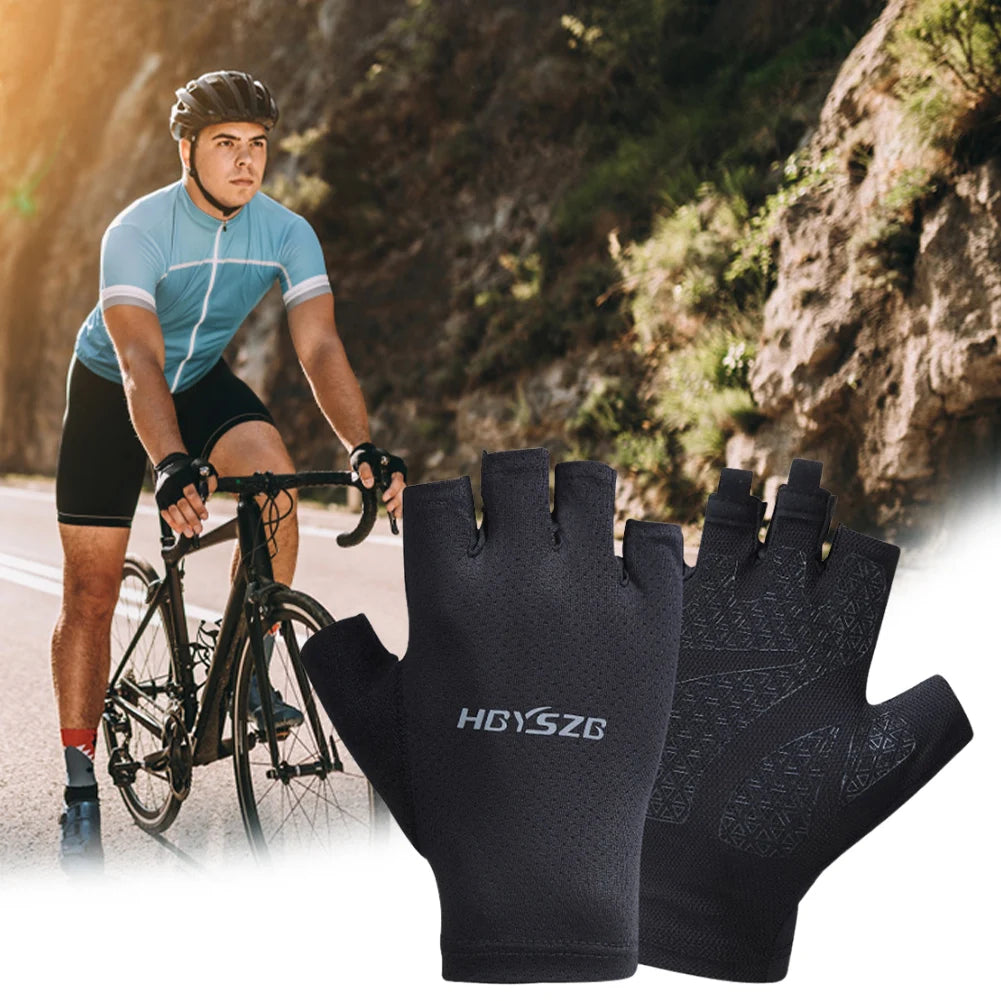 Fingerless Sports Fitness Gym Training Gloves for Men Women Cycling Gloves Motorcycle Mtb Anti-slip Gloves Bicycle Accessories