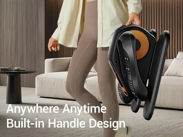 Quiet Portable Under Desk Elliptical for Seniors, Electric Seated Leg Exerciser with Remote – Compact Training Machine