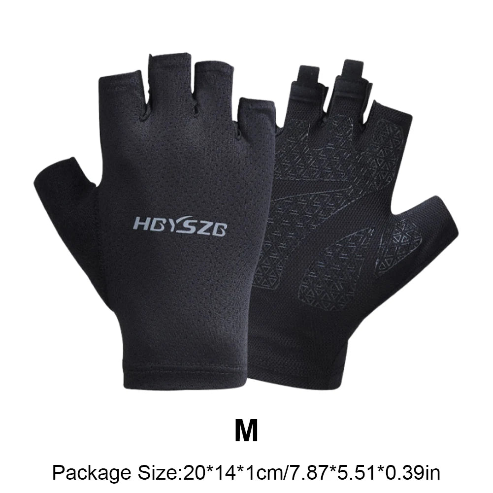 Fingerless Sports Fitness Gym Training Gloves for Men Women Cycling Gloves Motorcycle Mtb Anti-slip Gloves Bicycle Accessories