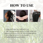 Rosemary Hair Mask Enhances Hair Quality, Nourishes Roots Treats Split Ends Repairs Hair Shine and Promotes Healthy Hair Care