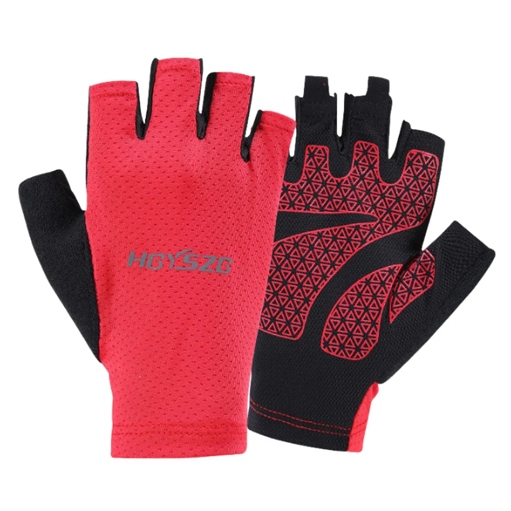 Fingerless Sports Fitness Gym Training Gloves for Men Women Cycling Gloves Motorcycle Mtb Anti-slip Gloves Bicycle Accessories