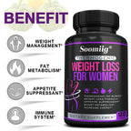 Thermogenic Fat Burner - Natural Appetite Suppressant, Metabolism Booster, Weight Management, Immunity, Metabolism, 120 Capsules