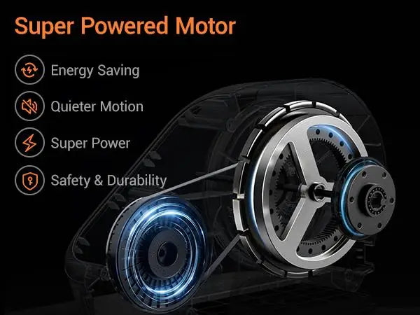 Quiet Portable Under Desk Elliptical for Seniors, Electric Seated Leg Exerciser with Remote – Compact Training Machine