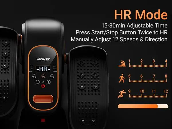 Quiet Portable Under Desk Elliptical for Seniors, Electric Seated Leg Exerciser with Remote – Compact Training Machine