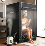 Ecoboom Home Portable Sauna Room, Full Body Home Sauna Room, Foldable Portable Steam Sauna Tent, Equipped With A 2.6L 1000W Steam Generator, Folding Chair, And Remote Control.