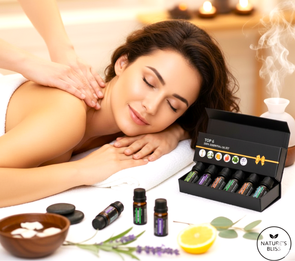 6Pcs/set 100% Pure Natural Aromatherapy Oils Kit 10ml For Humidifier Water-soluble Fragrance Oil Massage Essential Oil Set